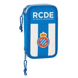 Piórnik Podwójny RCD Espanyol Niebieski Biały 12.5 x 19.5 x 4 cm (28 Części)