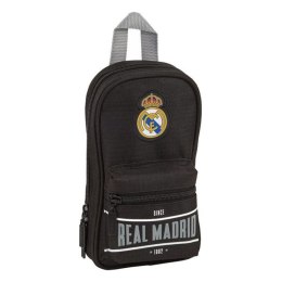 Piórnik w kształcie Plecaka Real Madrid C.F. Czarny 12 x 23 x 5 cm (33 Części)