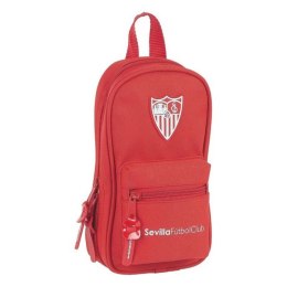 Piórnik w kształcie Plecaka Sevilla Fútbol Club M747 Czerwony 12 x 23 x 5 cm (33 Części)
