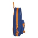 Piórnik w kształcie Plecaka Valencia Basket M747 Niebieski Pomarańczowy 12 x 23 x 5 cm (33 Części)