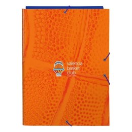 Folder Valencia Basket M068 Niebieski Pomarańczowy A4