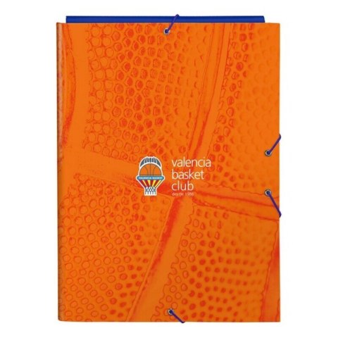 Folder Valencia Basket M068 Niebieski Pomarańczowy A4