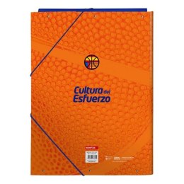 Folder Valencia Basket M068 Niebieski Pomarańczowy A4