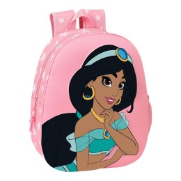 Plecak szkolny 3D Disney Jasmine Różowy