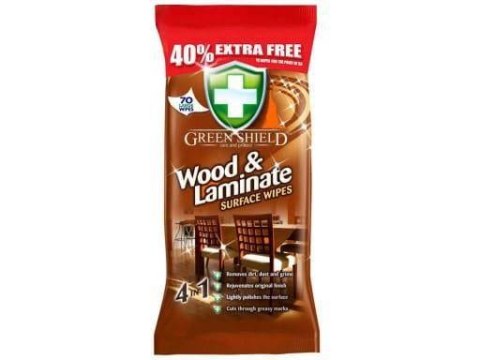 Green Shield Wood ChusteczkI Nawilżone do Drewna i Laminatów 70 szt. Green Shield Wood ChusteczkI Nawilżone do Drewna i Laminatów 70 szt.
