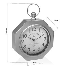Zegar Ścienny Versa GY Metal (28 x 8 x 40 cm)