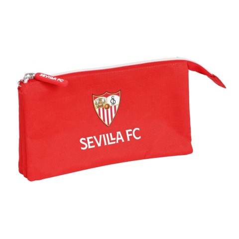 Piórnik Potrójny Sevilla Fútbol Club Czerwony (22 x 12 x 3 cm)